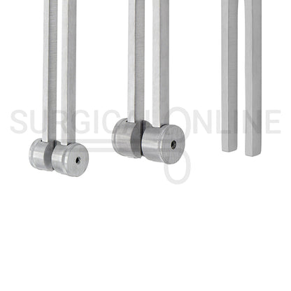 3 Pcs Tuning Fork C-128, C-256 & C-512 Set
