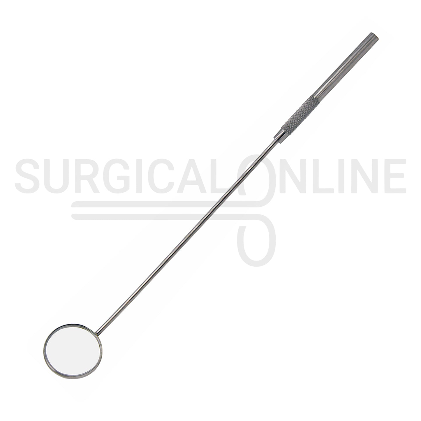 Laryngeal Mirror #6 26mm Angled Mirror With Grip Handle 8"