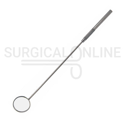 Laryngeal Mirror #6 26mm Angled Mirror With Grip Handle 8"