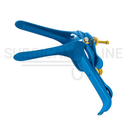 LLETZ LEEP Pederson Vaginal Speculum Blue Coated Medium