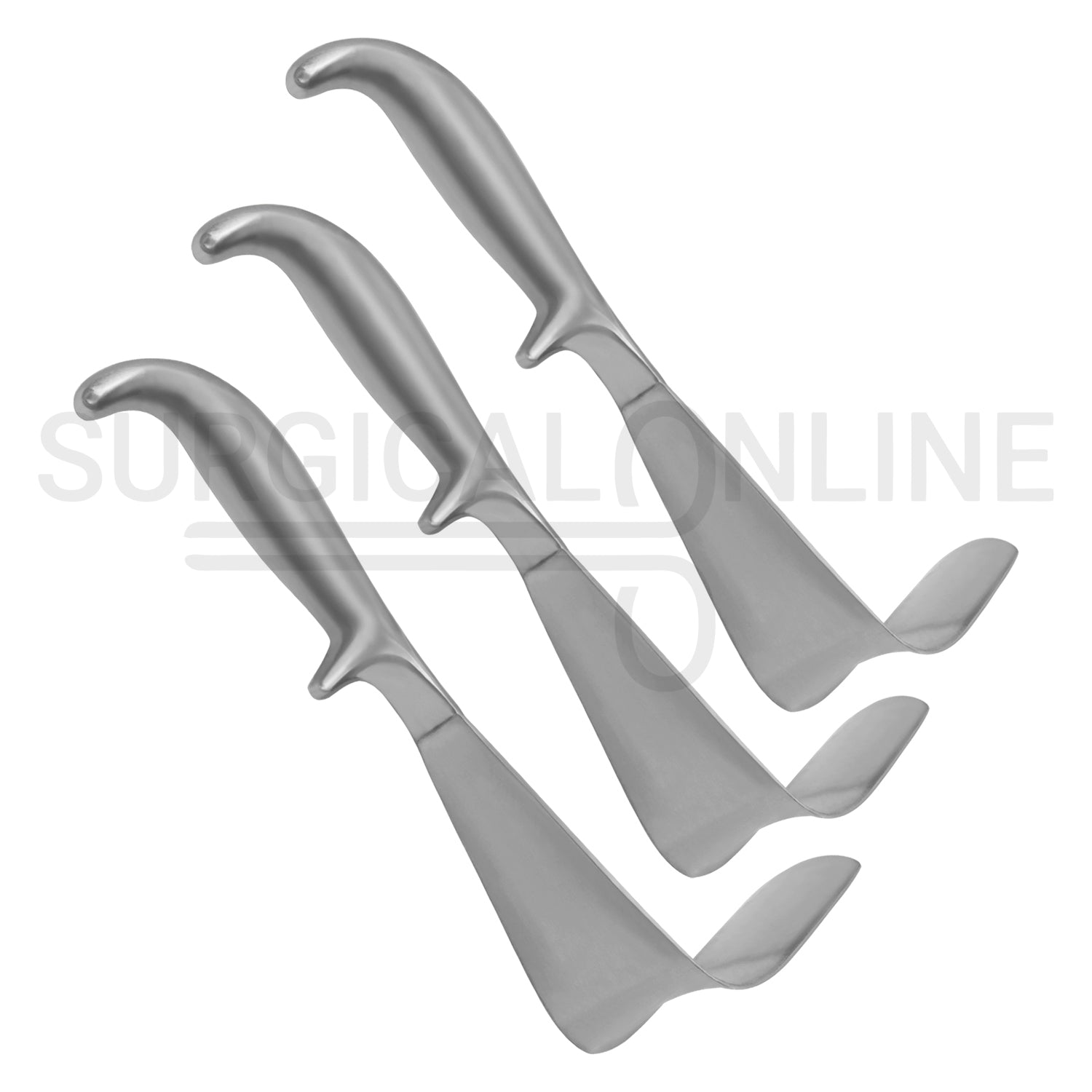 3 Pcs Doyen Vaginal Retractor 9.00″ Small, Medium & Large Set