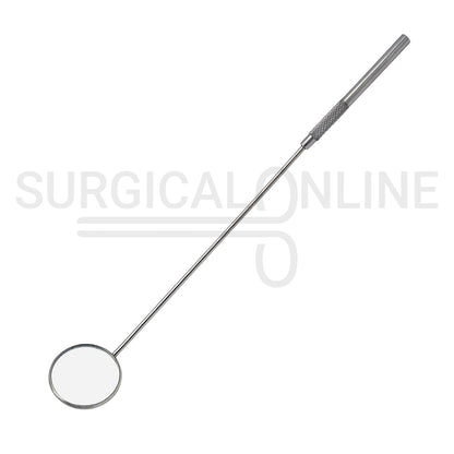 Laryngeal Mirror #10 34mm Angled Mirror With Grip Handle 8.25"