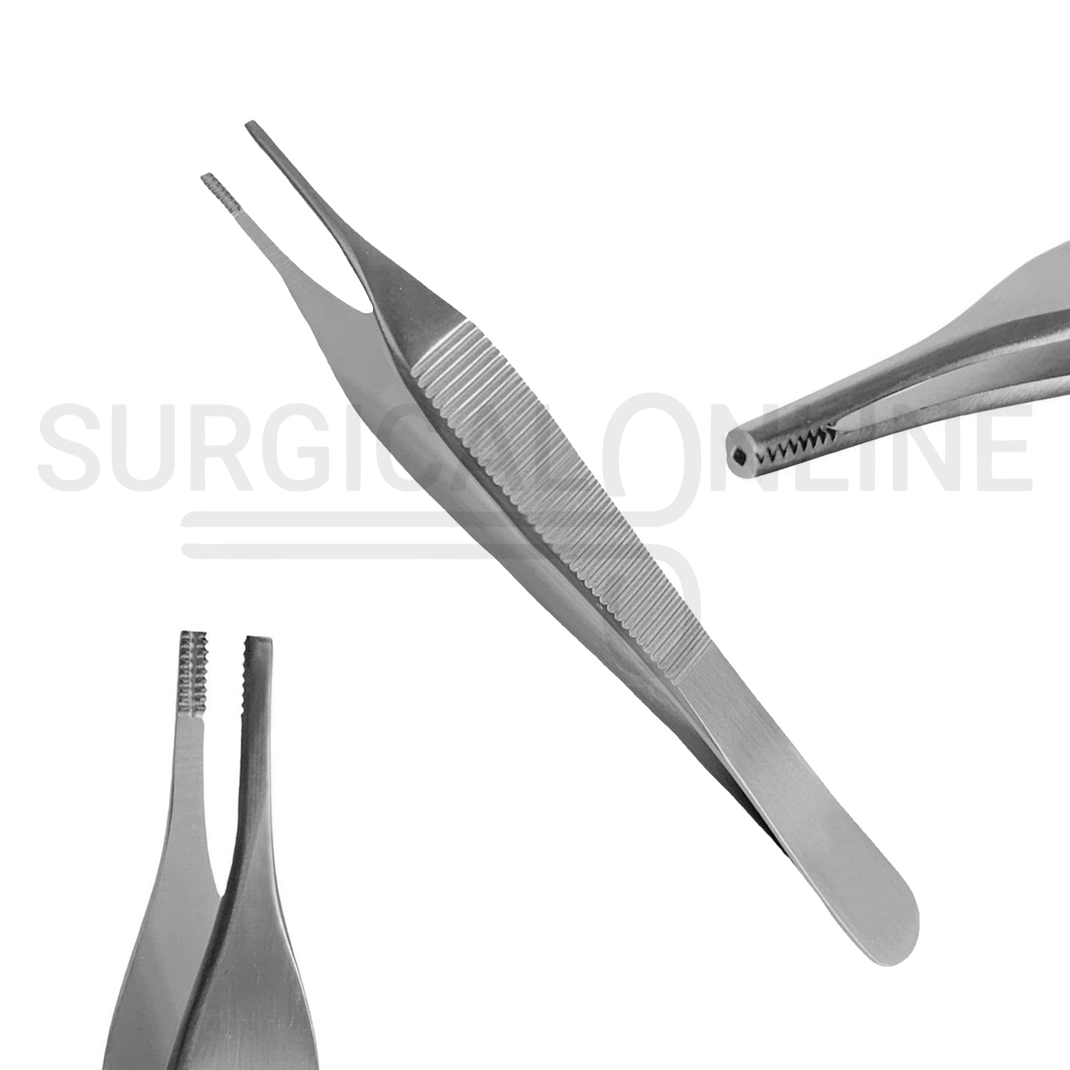 Adson Brown Tissue Forceps 7X7 Teeth 4.75"