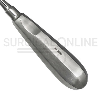 Dental Spade Concave Root Elevator #63S Curved 6″