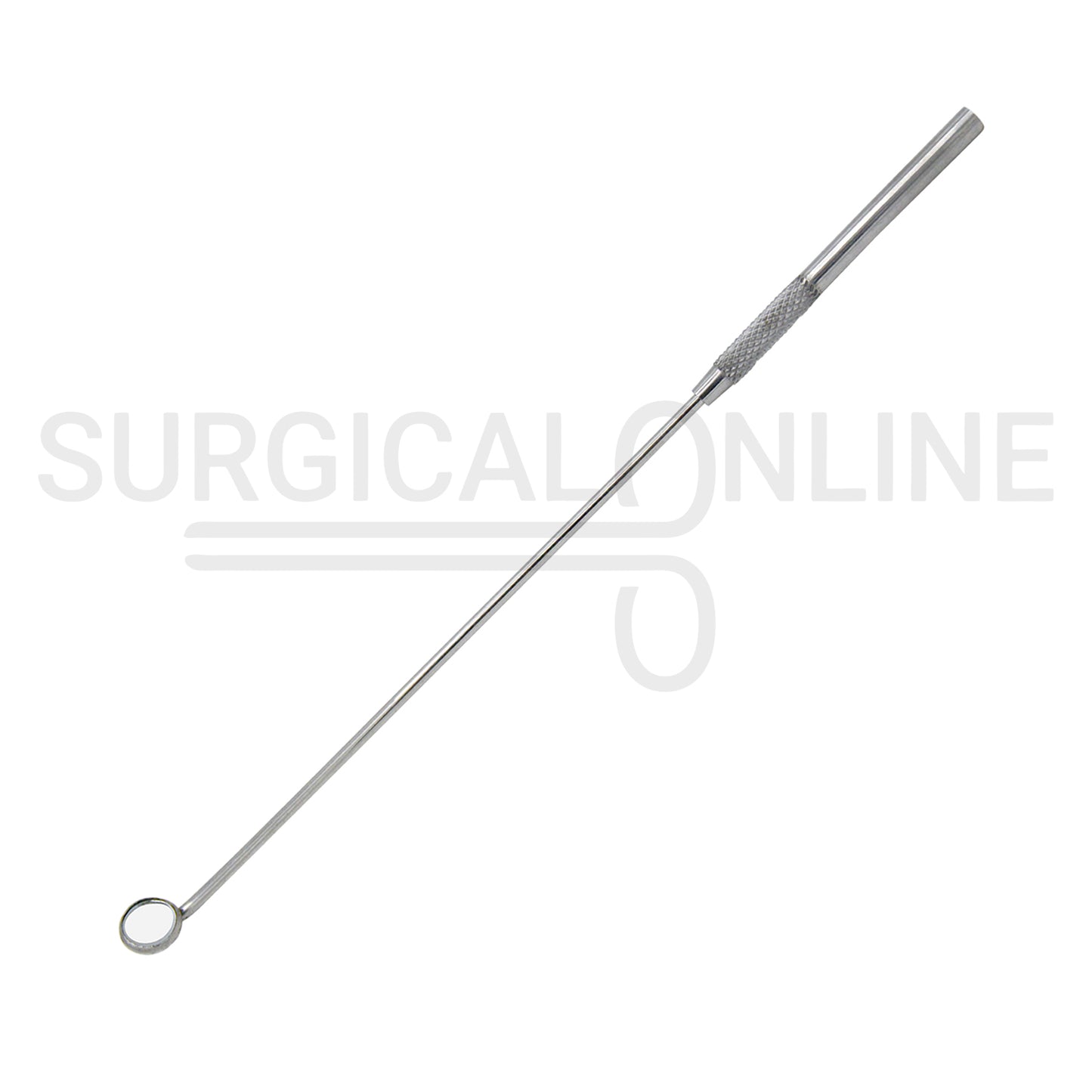 Laryngeal Mirror #000 10mm Angled Mirror With Grip Handle 7.6″