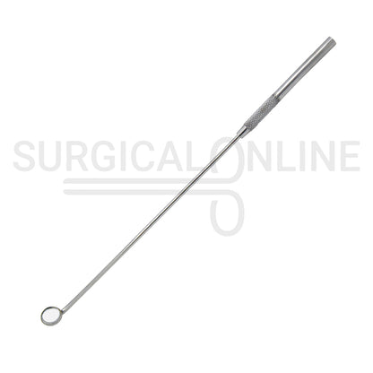 Laryngeal Mirror #000 10mm Angled Mirror With Grip Handle 7.6″