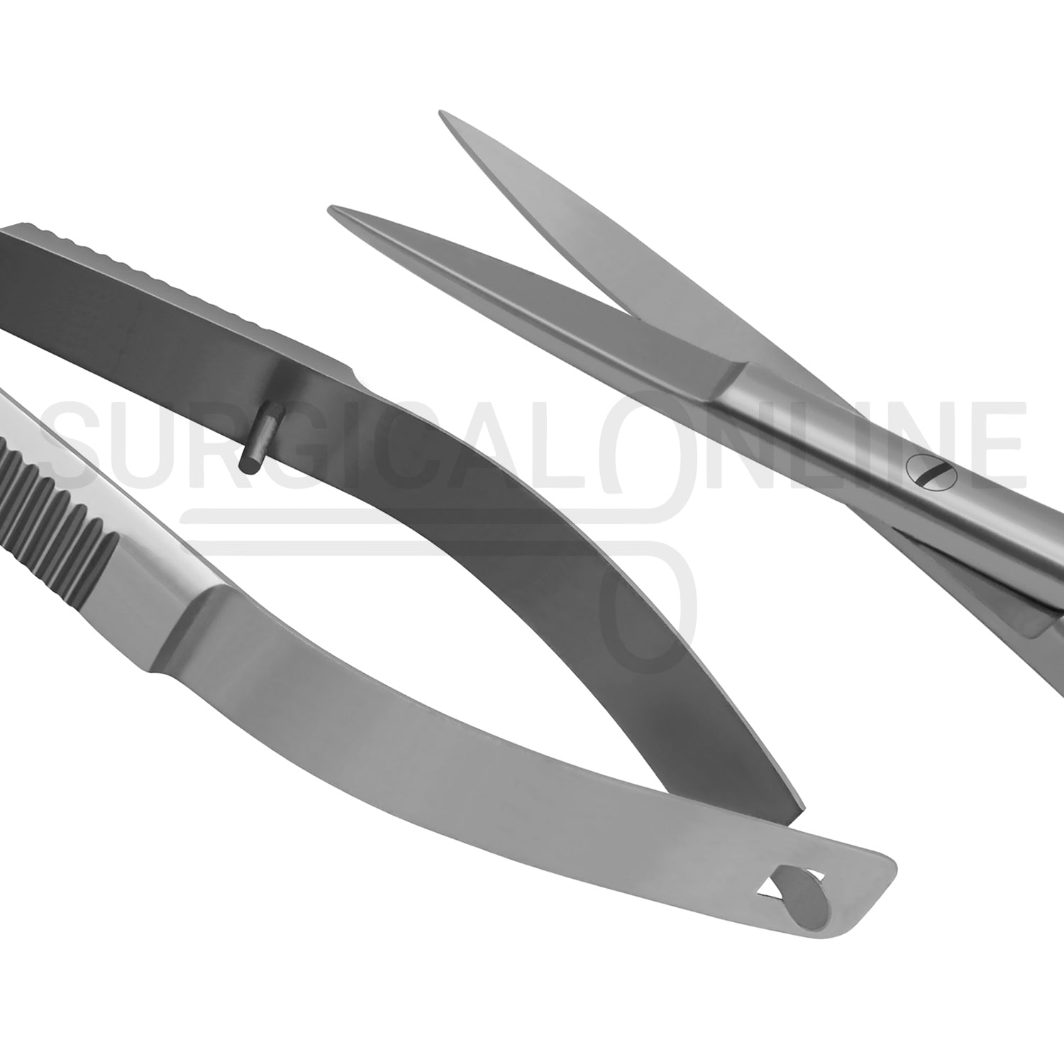 3 Pcs Castroviejo Micro Iris Scissors 4.5″ Straight, Curved, Angled Set
