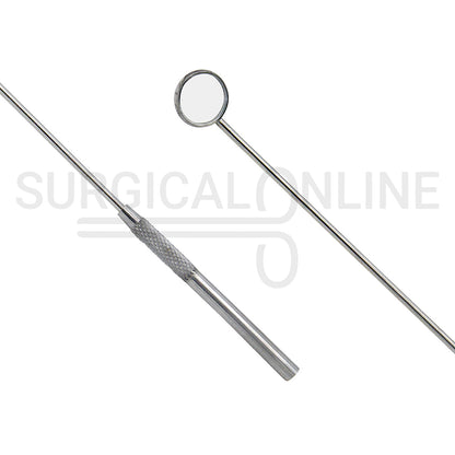 Laryngeal Mirror #1 16mm Angled Mirror With Grip Handle 7.7"
