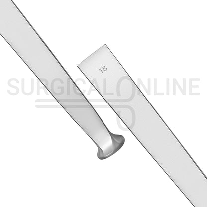 US Army Pattern Osteotome 6.25" Straight 18mm Wide