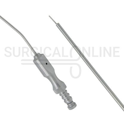 Frazier Suction Tube 9FR (3.00mm) Finger Cut-Off Angled 7.6" Aspirator