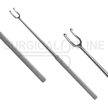 Joseph Skin Hook Single Ended Sharp 2 Prong 5mm 6.25"