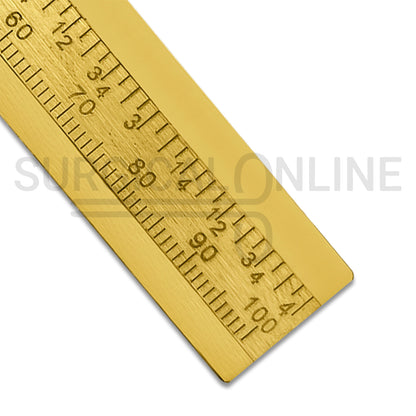Brass Vernier Caliper Sliding Gauge 4.5″ 0–100mm