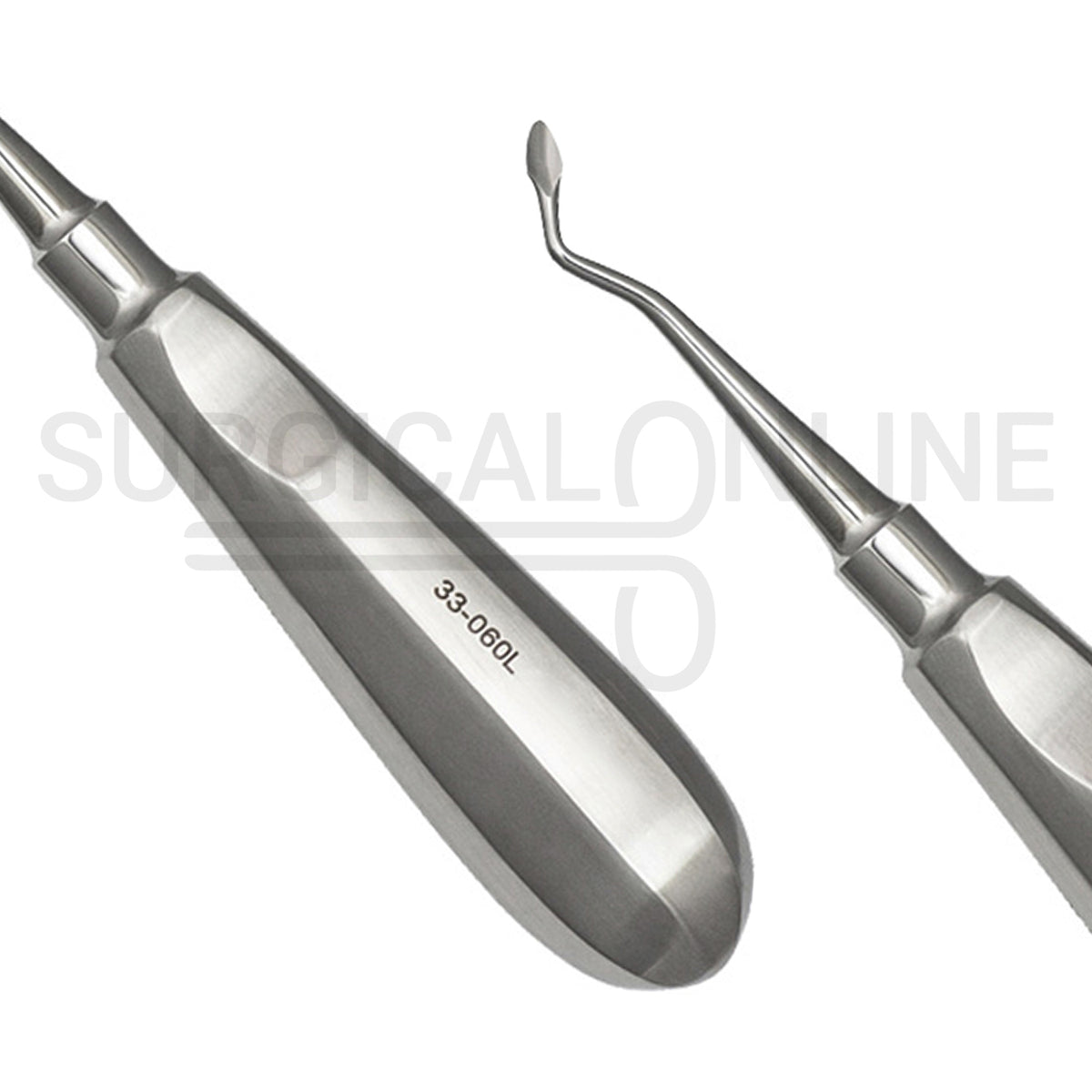 Dental Spade Concave Root Elevator #60L Angled Left 6″