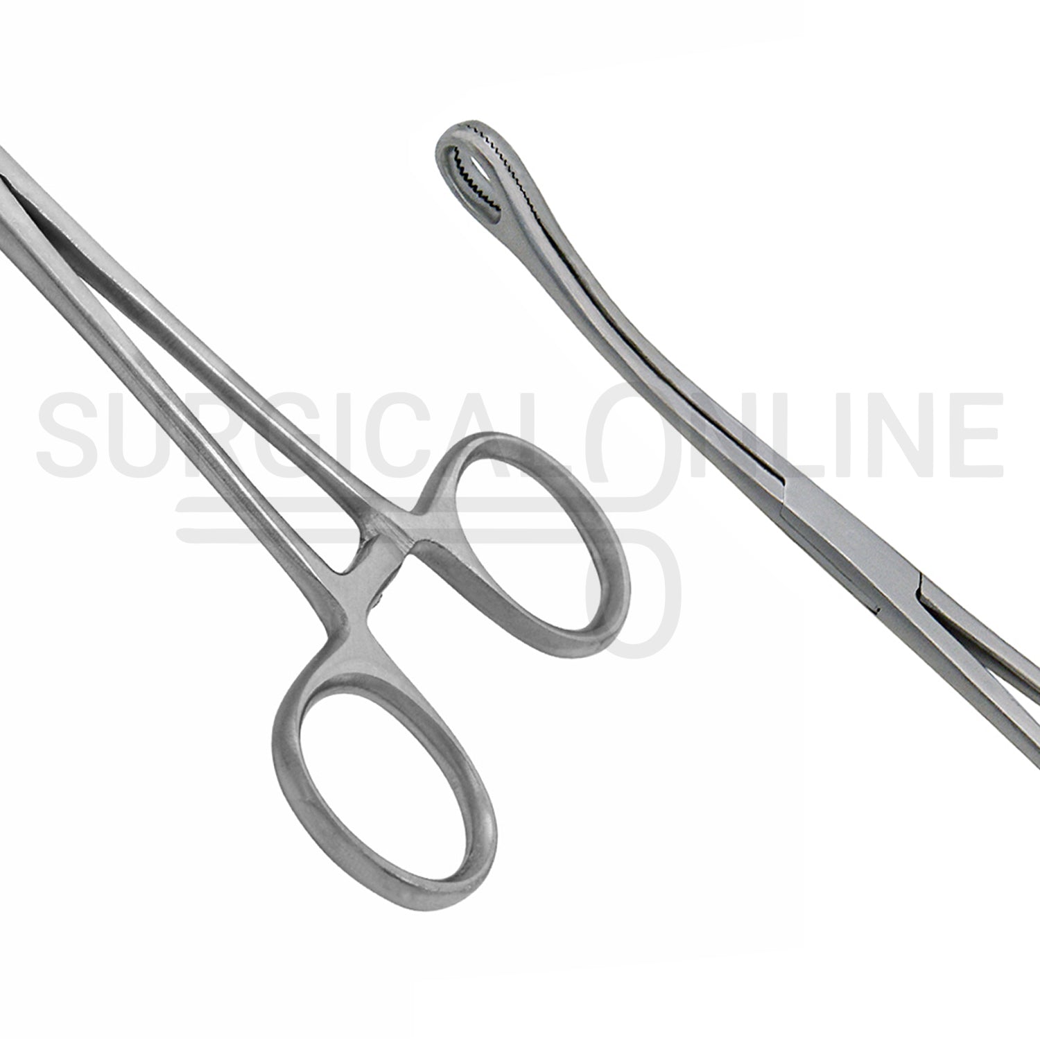 Foerster Sponge Forceps Serrated Curved 7.00"