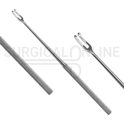 Joseph Skin Hook Single Ended Sharp 2 Prong 2mm 6.25"