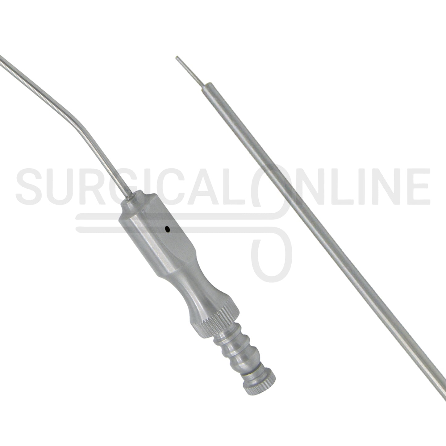 Frazier Suction Tube 12FR (4.00mm) Finger Cut-Off Angled 7.6" Aspirator