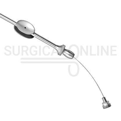Adson Suction Tube 6″ With Finger Valve & Obturator 11 FR (3.6 mm)