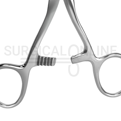 Collin Tongue Seizing Forceps 6.75″ With 25mm Wide Jaws