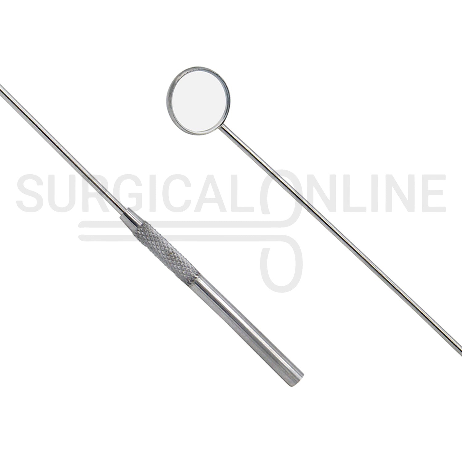 Laryngeal Mirror #3 20mm Angled Mirror With Grip Handle 8"
