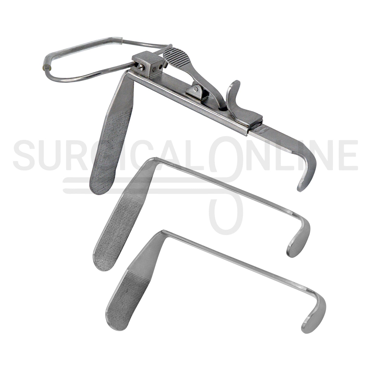 McIvor Mouth Gag Complete Set with 3 Tongue Blades & Frame