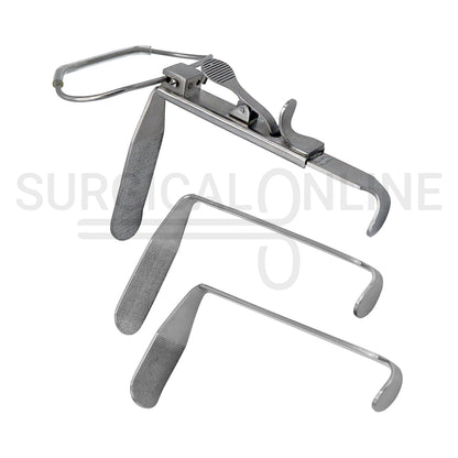 McIvor Mouth Gag Complete Set with 3 Tongue Blades & Frame