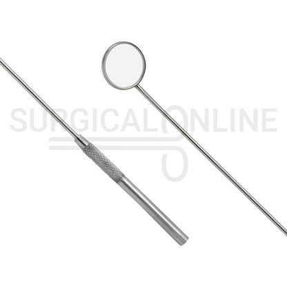 Laryngeal Mirror #5 24mm Angled Mirror With Grip Handle 8"