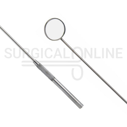 Laryngeal Mirror #6 26mm Angled Mirror With Grip Handle 8"