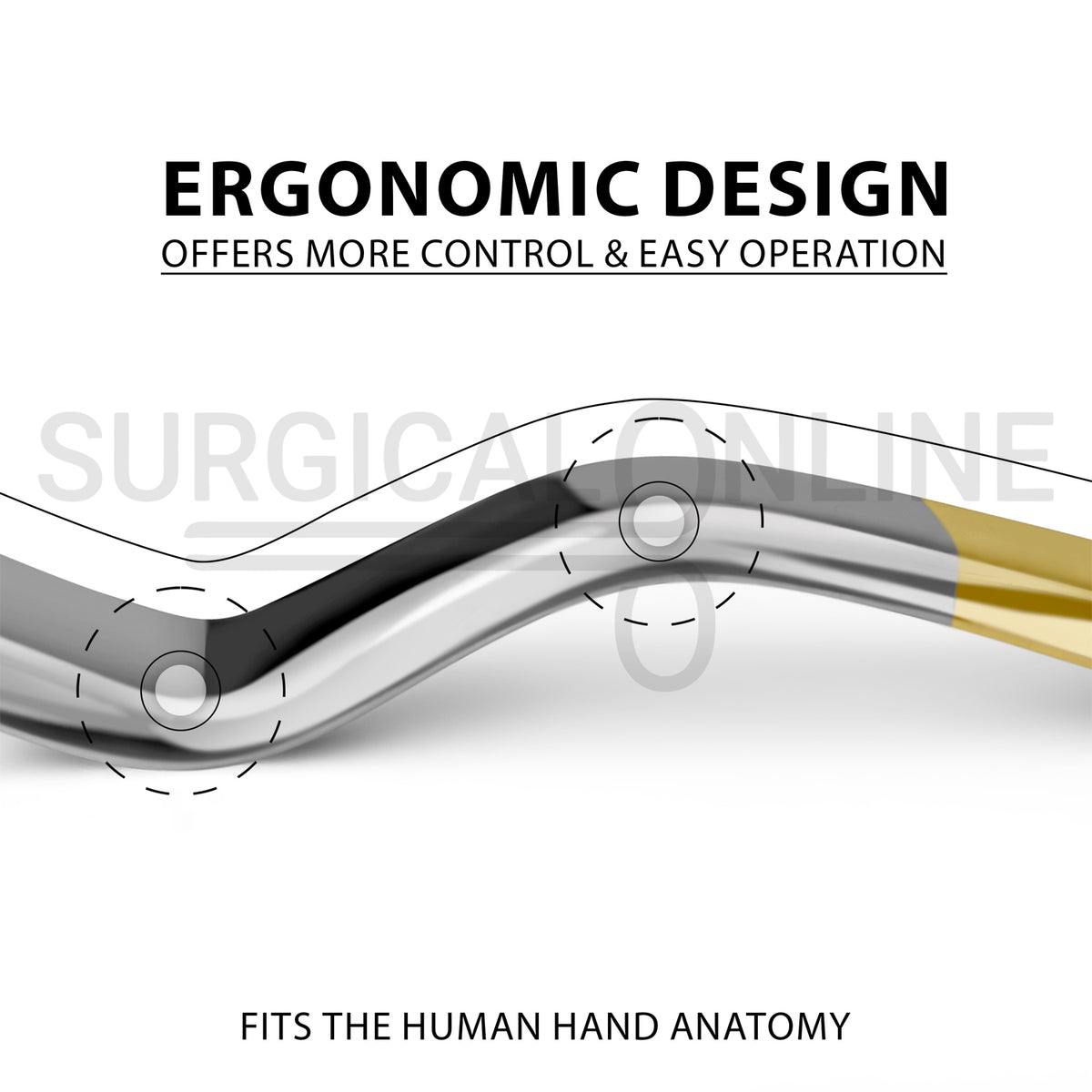 Minnesota Cheek Retractor 5.5″ Double Ended W/Half Gold Handle