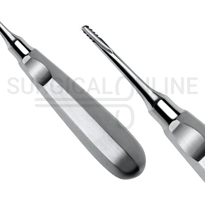 Serrated Dental Elevator 4mm Tip 6″