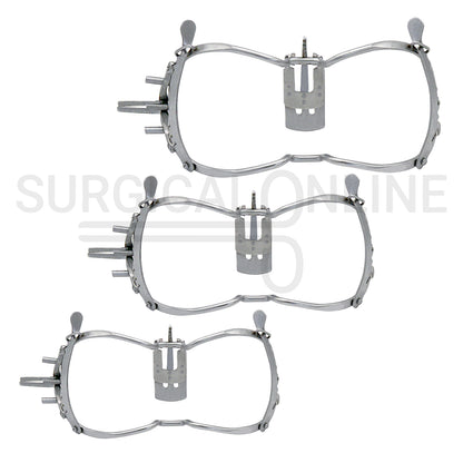 3 Pcs Whitehead Mouth Gag With Tongue Depressor 11cm, 13cm & 15cm Set