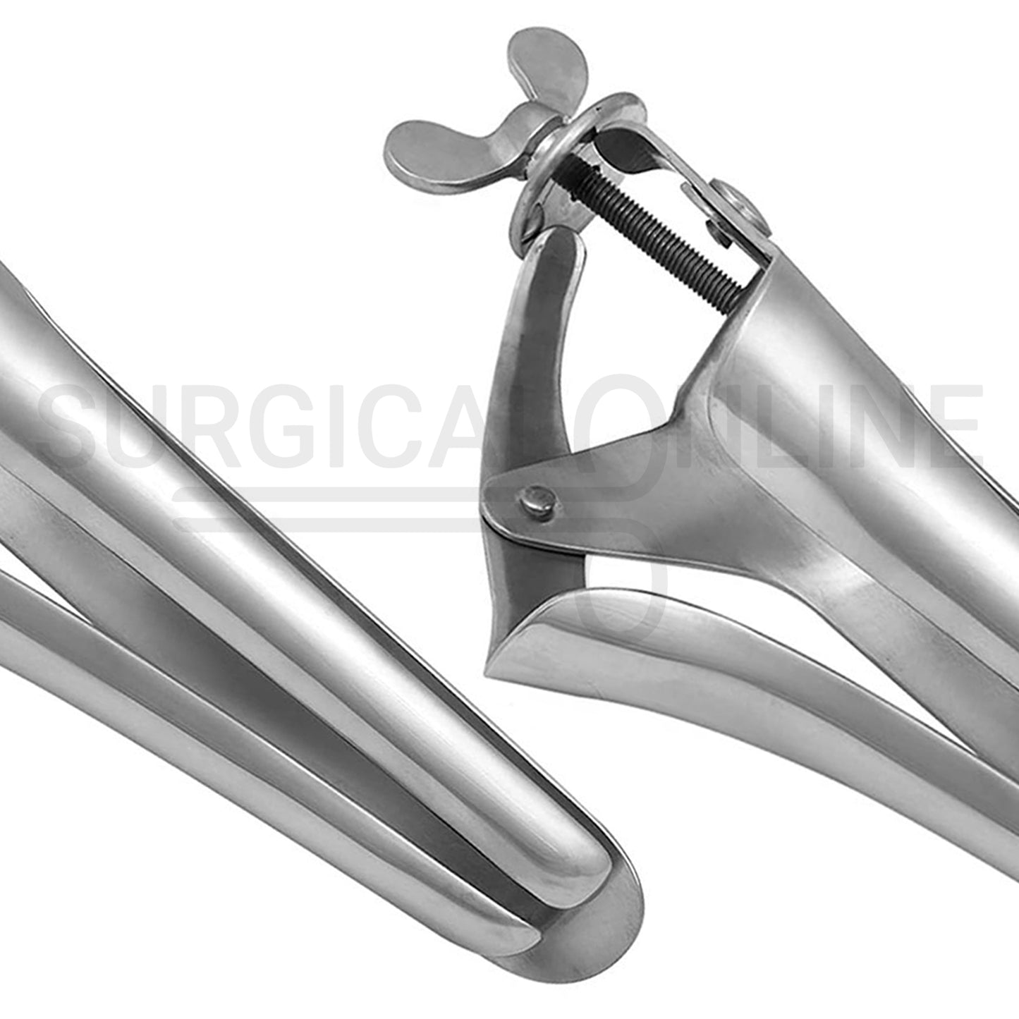 Polansky Vaginal Speculum 17″ 3-Blades With Butterfly Screw