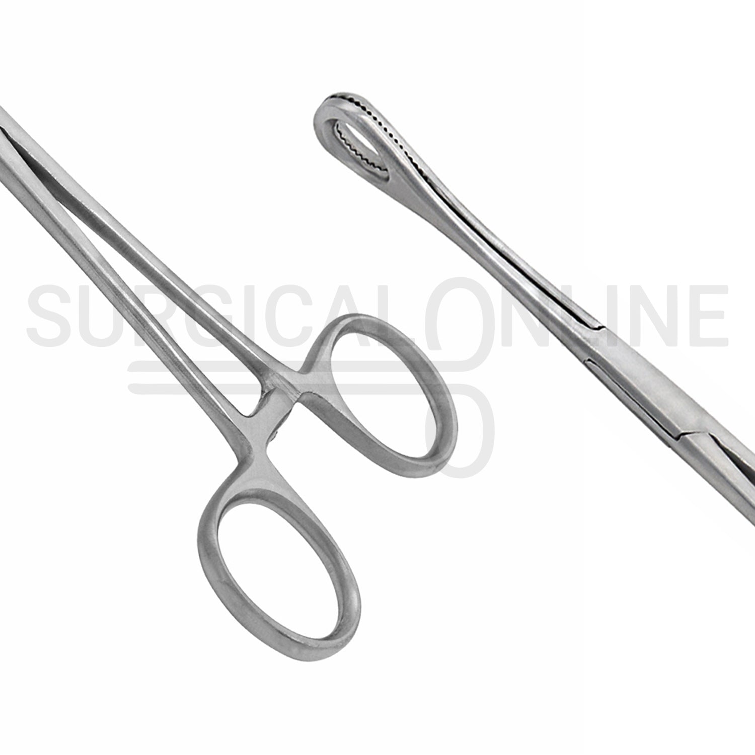 Foerster Sponge Forceps Serrated Straight 9.50"