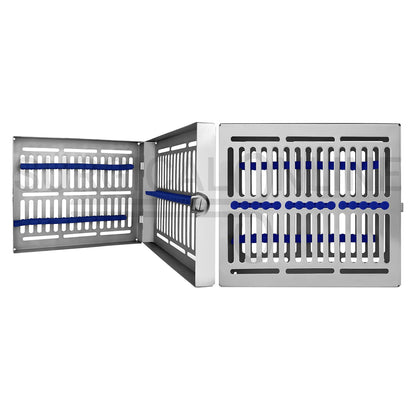 8 Instrument Elevators Sterilization Cassette Tray 7″ × 8″