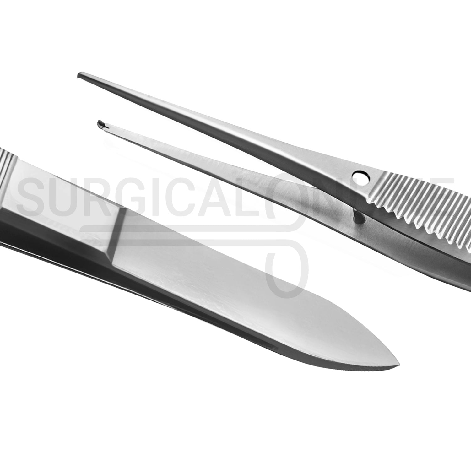 Iris Tissue Forceps 1X2 Teeth Half Curved. 4.00"