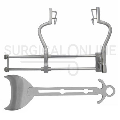3 Pcs Balfour Abdominal Retractor 4.00" 7.00" & 10.00" Spread Set