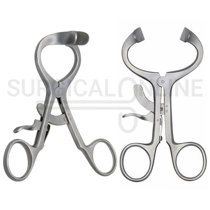 Molt Mouth Gag Retractor 4.5″ Curved Blades Child