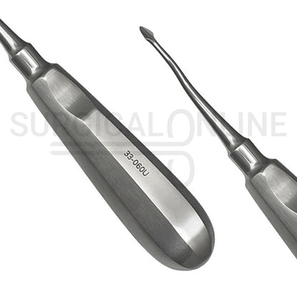 Dental Spade Concave Root Elevator #60U Straight 6″