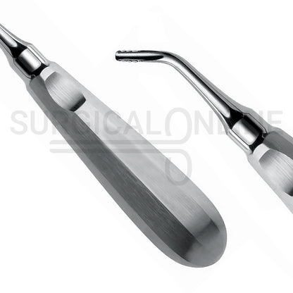Serrated Right-Angled Dental Elevator 4mm Tip 6″