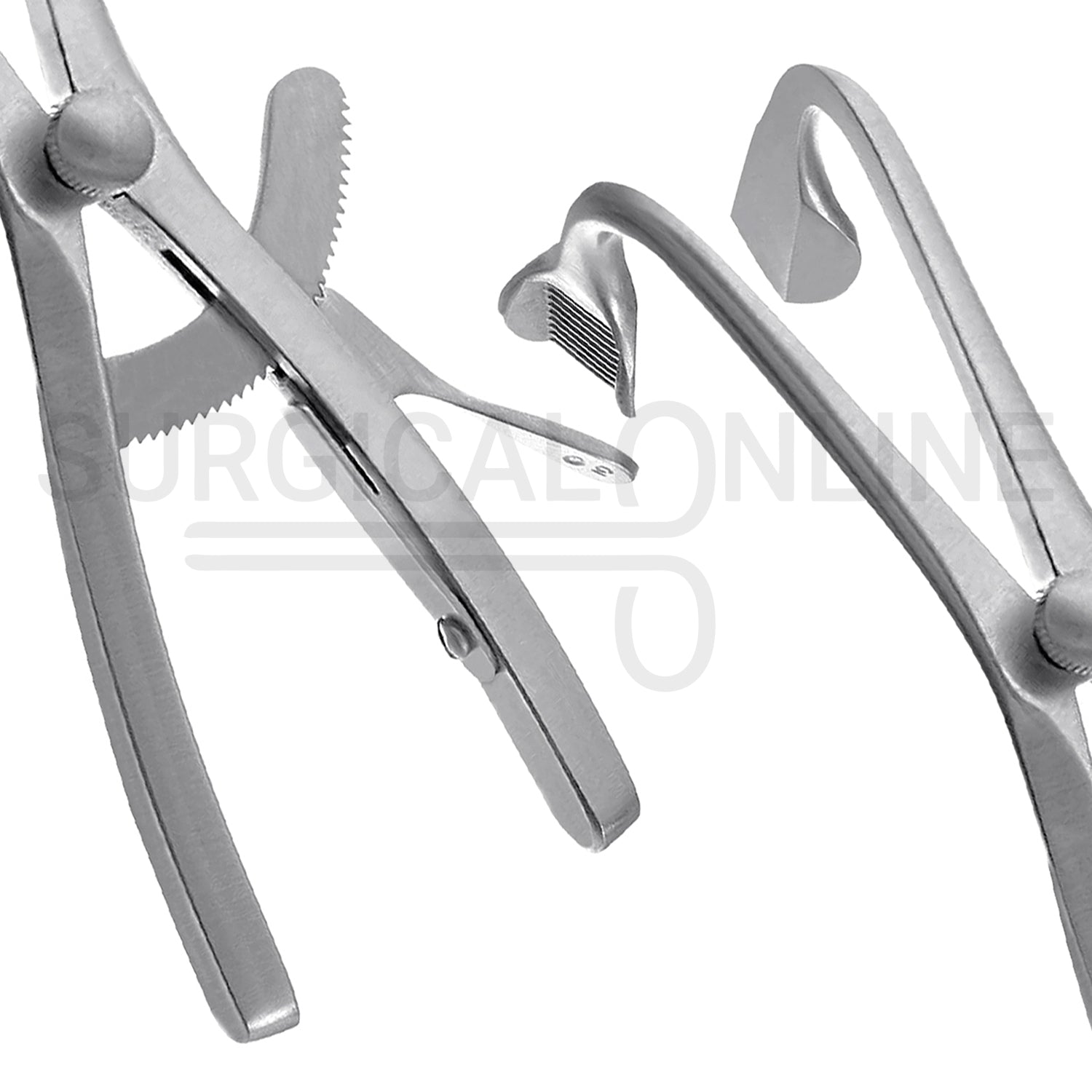 Denhart Mouth Gag 5.5″ With Serrated Curved Blades & Grip Lock