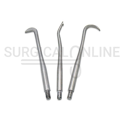Morrel Crown Remover With 3 Attachment Tips Set