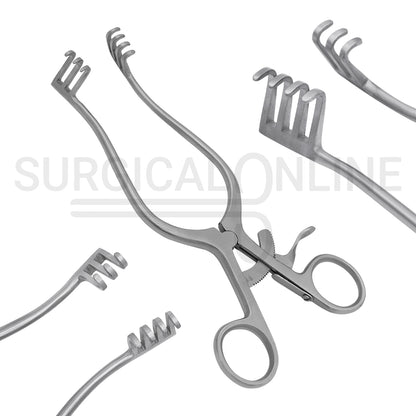 Weitlaner Self-Retaining Retractor 3X4 Prong Blunt 6.50"