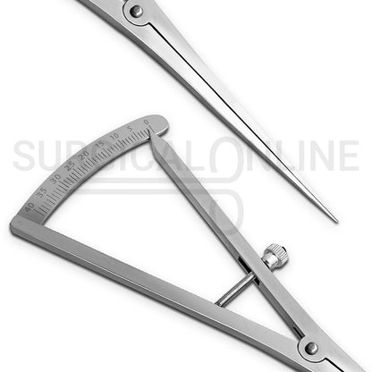 Castroviejo Caliper Long 7″ Straight Graduated 0–40mm
