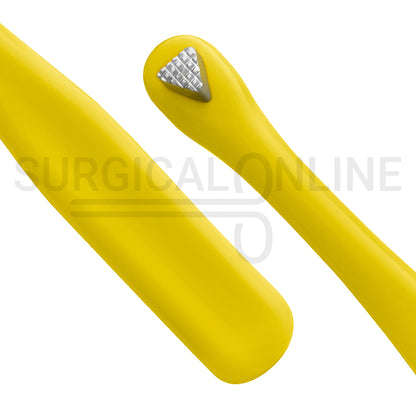 Molar Band Seater Bite Stick Yellow 5" With Serrated Tip