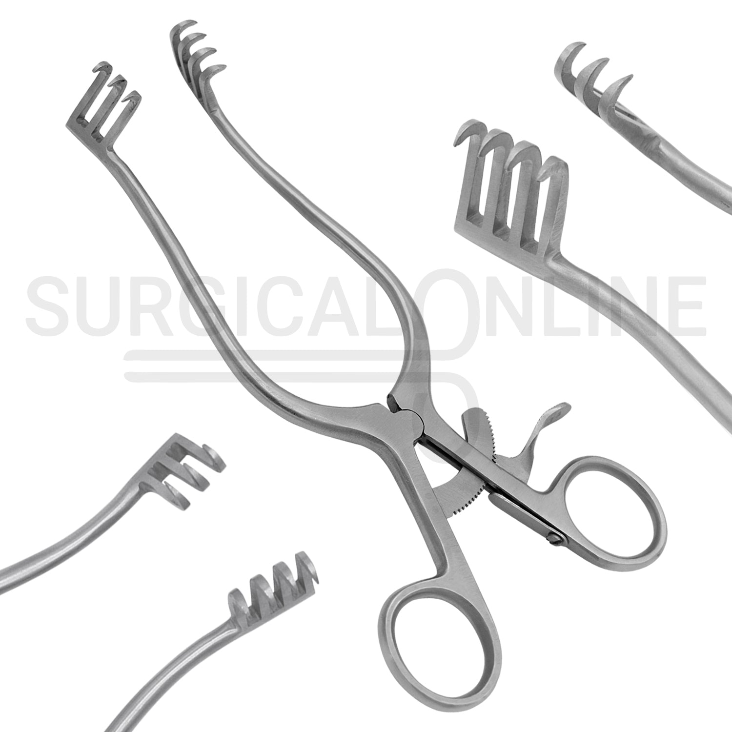 Weitlaner Self-Retaining Retractor 3x4 Prong Sharp 9.50"