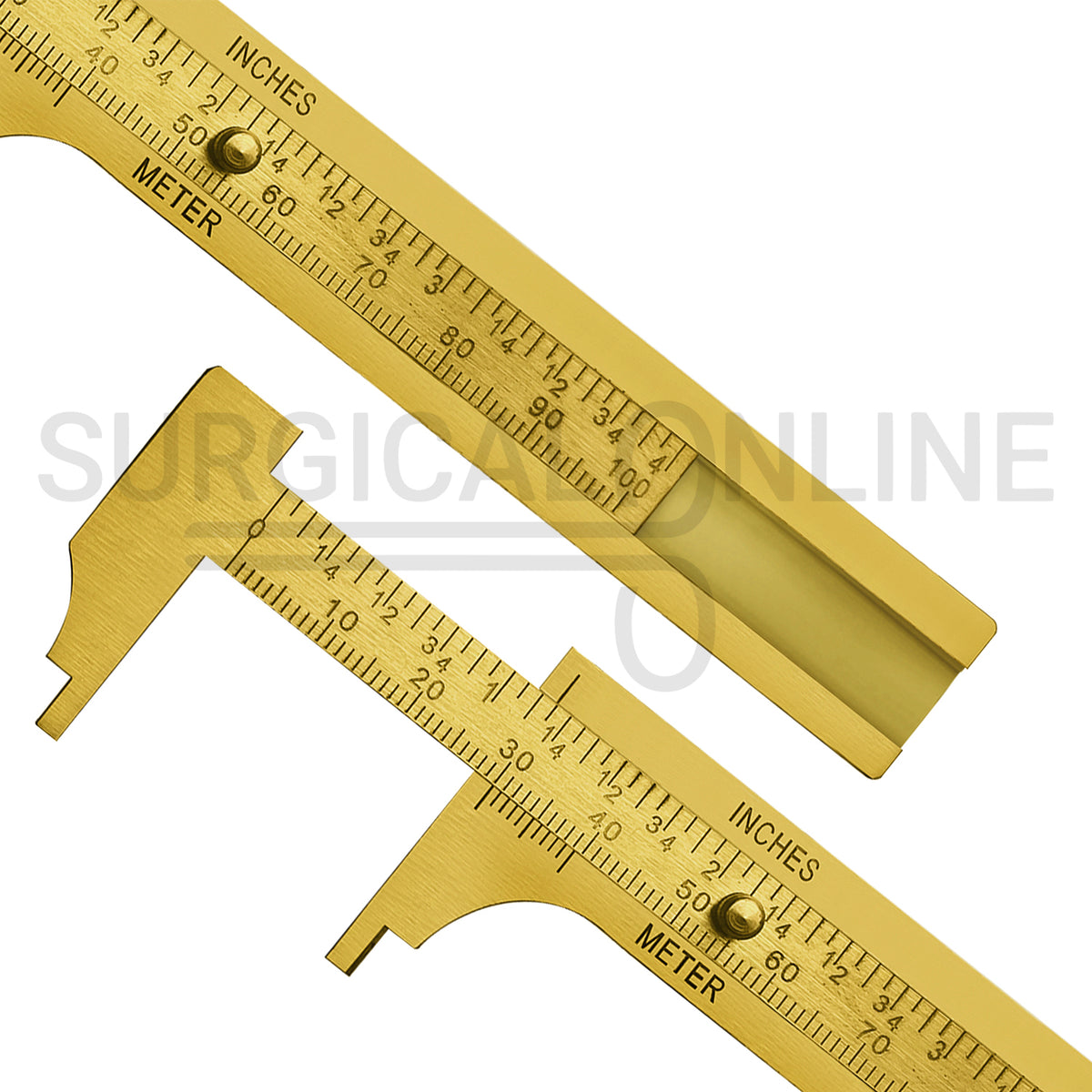 Brass Vernier Caliper Sliding Gauge 4.5″ 0–100mm