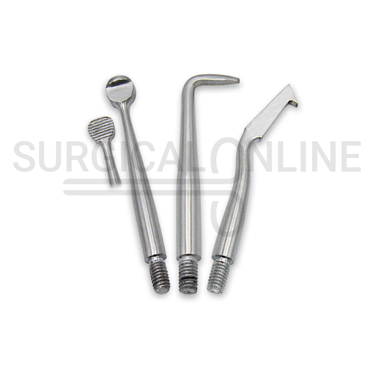 Manual Crown Remover 7.5″ Double Ended With 3 Attachment Tips Set