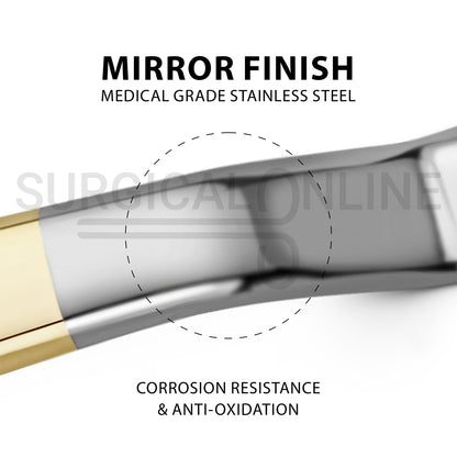Minnesota Cheek Retractor 5.5″ Double Ended W/Half Gold Handle
