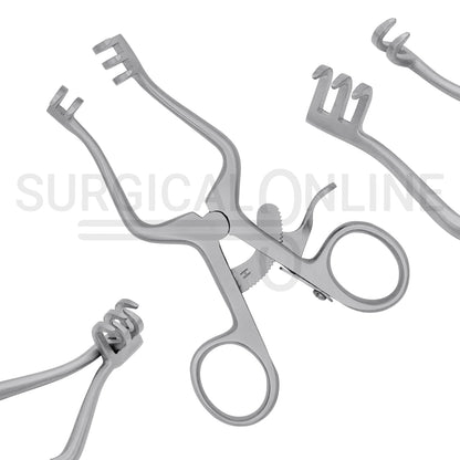 Weitlaner Self-Retaining Retractor 2X3 Prong Blunt 4.50"