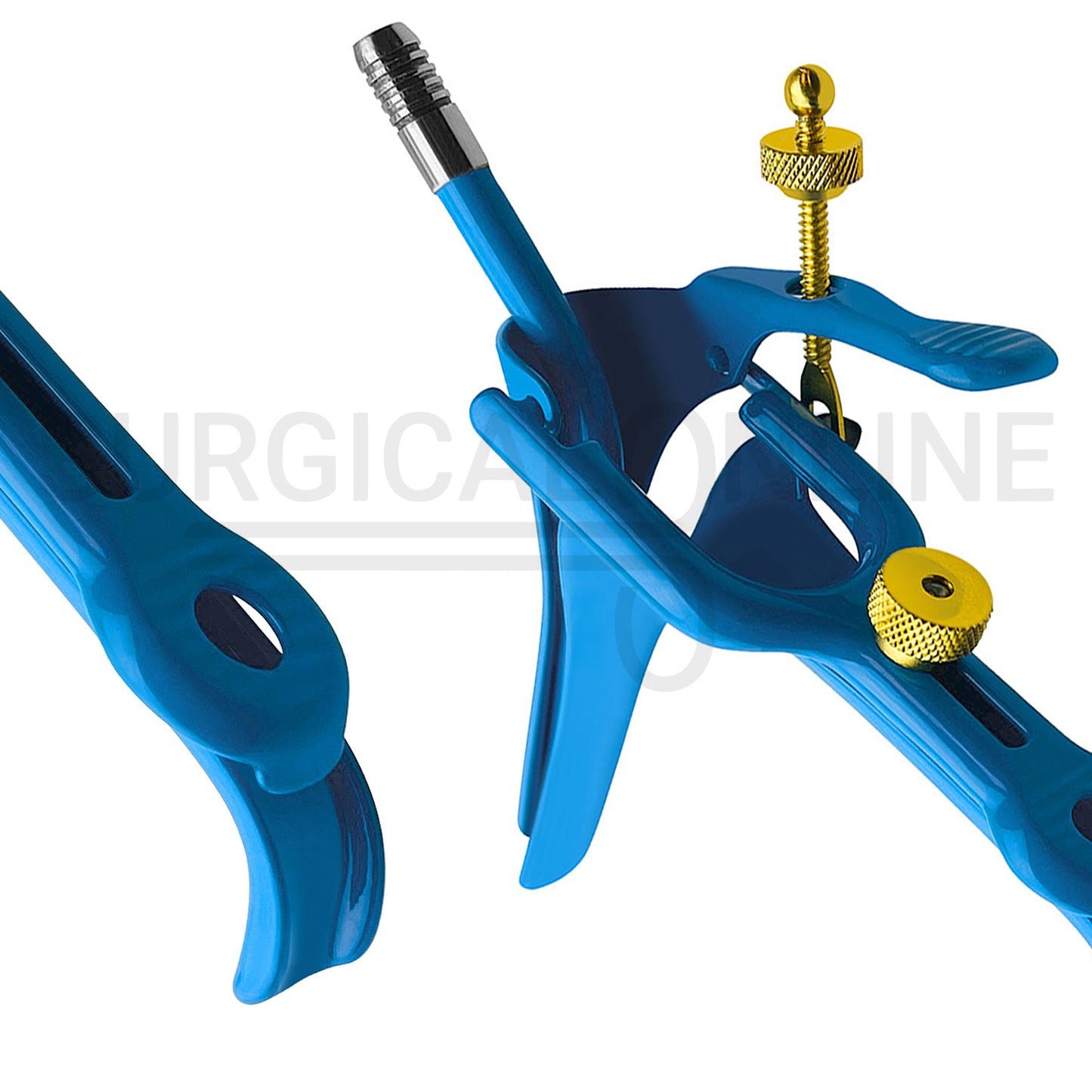 LLETZ LEEP Pederson Vaginal Speculum Blue Coated Medium
