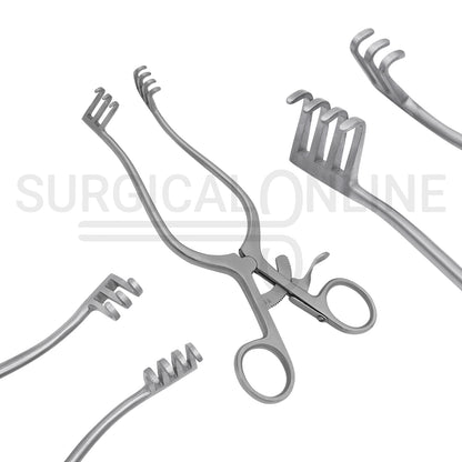 Weitlaner Self-Retaining Retractor 3X4 Prong Blunt 4.50"